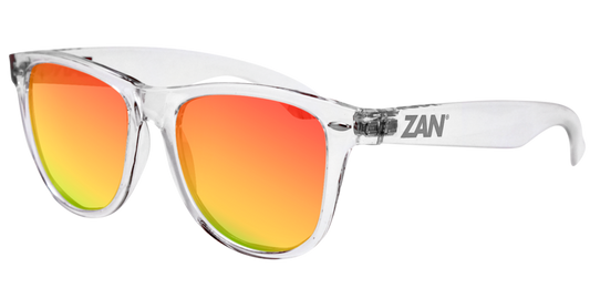 EZMT04 Minty Clear Frame, Smoked Crimson Mirrored lens Daniel Smart Manufacturing