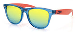 EZMT05 Minty Blue and Orange Frame, Smoked Yellow Mirrored Lens Daniel Smart Manufacturing