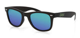 EZWA01 Winna Sunglass, Matte Black, Smoked Green Mirror Lens Daniel Smart Manufacturing