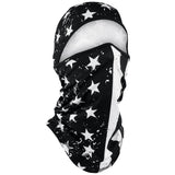 WB4L091 Convertible Balaclava, SportFlex(tm) Series, Black & White Flag Daniel Smart Manufacturing