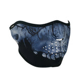 WNFM417H Neoprene Half Face Mask, Midnight Skull Daniel Smart Manufacturing