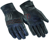 DS2426 Women's Cruiser Glove (Black / Red) Daniel Smart Manufacturing