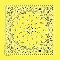 NT4403 Bandana Paisley Yellow Daniel Smart Manufacturing