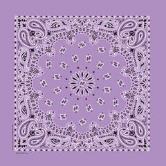 NT4405 Bandana Paisley Lavender Daniel Smart Manufacturing