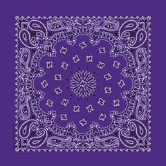 NT4406 Bandana Paisley Purple Daniel Smart Manufacturing