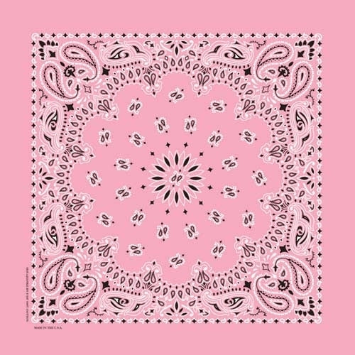 NT4408 Bandana Paisley Light Pink Daniel Smart Manufacturing