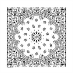 NT4409 Bandana Paisley White - Daniel Smart Manufacturing