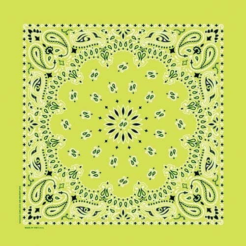 NT4410 Bandana Paisley Lime Daniel Smart Manufacturing