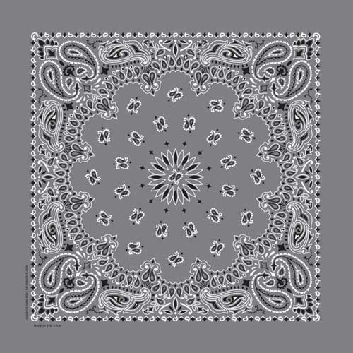 NT4411 Bandana Paisley Charcoal Daniel Smart Manufacturing