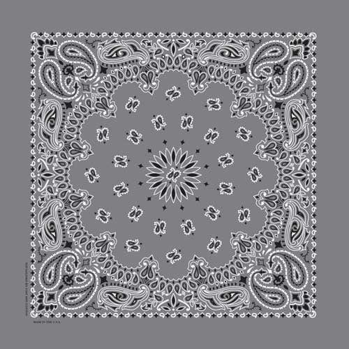 NT4411 Bandana Paisley Charcoal Daniel Smart Manufacturing