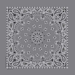 NT4411 Bandana Paisley Charcoal Daniel Smart Manufacturing