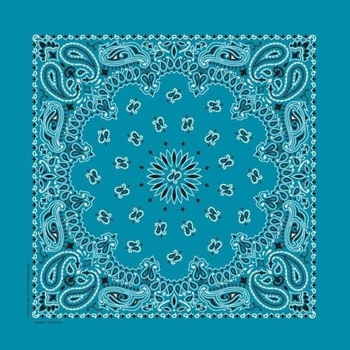 NT4412 Bandana Paisley Turquoise Daniel Smart Manufacturing