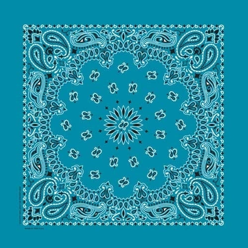 NT4412 Bandana Paisley Turquoise Daniel Smart Manufacturing