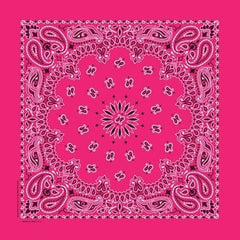 NT4413 Bandana Paisley Hot Pink Daniel Smart Manufacturing