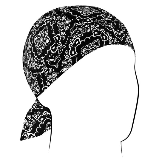 Z101 Flydanna®, Cotton, Black Paisley Daniel Smart Manufacturing