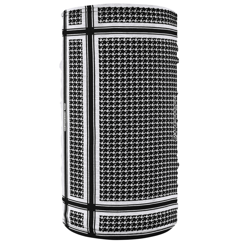 TF235BW Motley Tube® Fleece Lined- Houndstooth, Black and White Daniel Smart Manufacturing