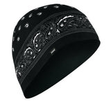 WHLL101 Helmet Liner/Beanie SportFlex(tm) Series, Black Paisley Daniel Smart Manufacturing