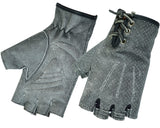 DS74 Women's Washed-Out Gray Perforated Fingerless Glove Daniel Smart Manufacturing