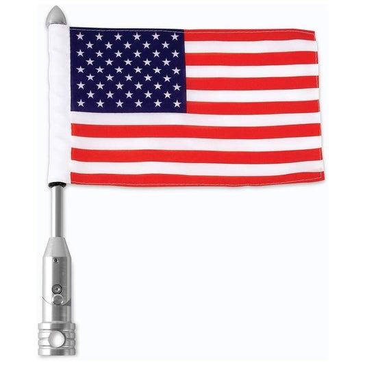 BKFLGPL18 MC 18IN Flagpole + USA Flag Daniel Smart Manufacturing