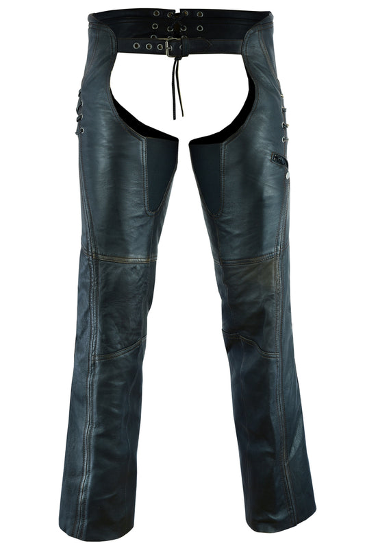 DS490 Women's Stylish Lightweight Hip Set Chaps in Lightweight Drum D Daniel Smart Manufacturing