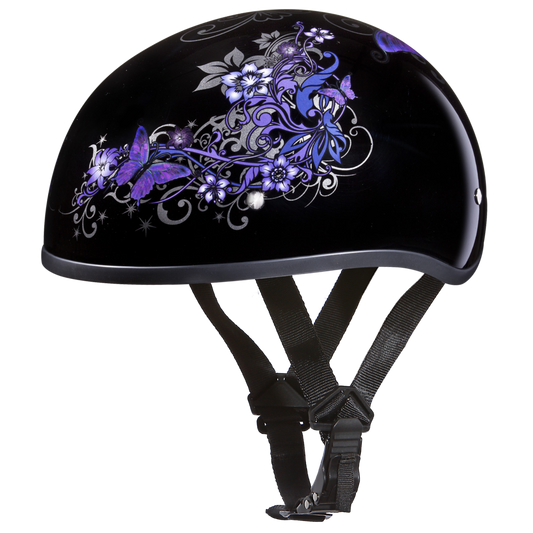 D6-B D.O.T. DAYTONA SKULL CAP - W/ BUTTERFLY Daniel Smart Manufacturing