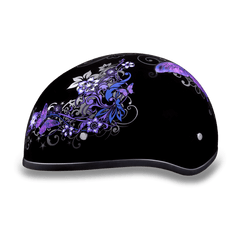 D6-B D.O.T. DAYTONA SKULL CAP - W/ BUTTERFLY - Daniel Smart Manufacturing