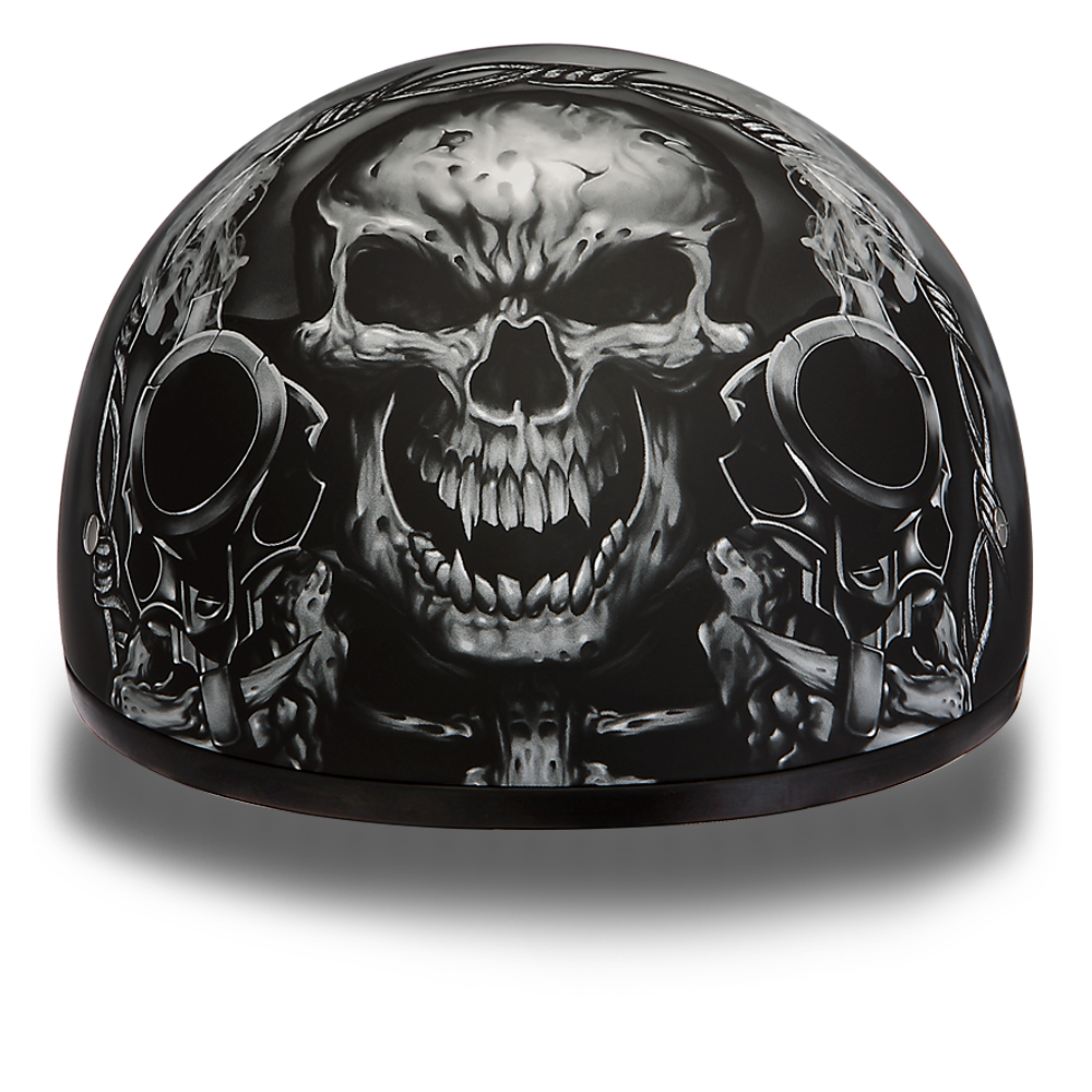 D6-G D.O.T. DAYTONA SKULL CAP - W/ GUNS Daniel Smart Manufacturing