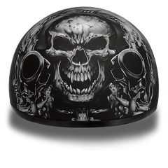 D6-G D.O.T. DAYTONA SKULL CAP - W/ GUNS - Daniel Smart Manufacturing