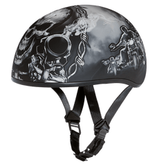 D6-G D.O.T. DAYTONA SKULL CAP - W/ GUNS - Daniel Smart Manufacturing