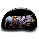 D6-SKW D.O.T. DAYTONA SKULL CAP - W/ SKULL WINGS Daniel Smart Manufacturing