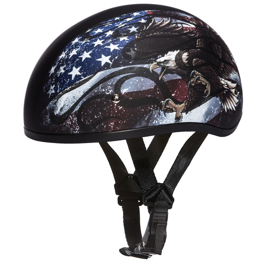 D6-USA D.O.T. DAYTONA SKULL CAP - W/ USA Daniel Smart Manufacturing