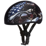 D6-USA D.O.T. DAYTONA SKULL CAP - W/ USA Daniel Smart Manufacturing