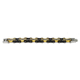 VJ1113 Two Tone Black/Gold W/White Crystal Centers Daniel Smart Manufacturing