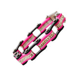 VJ1119 Two Tone Black/Pink W/White Crystal Centers Daniel Smart Manufacturing