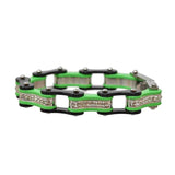 VJ1120 Two Tone Black/Lime Green W/White Crystal Centers Daniel Smart Manufacturing