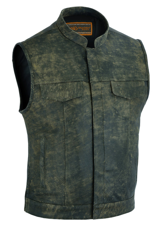 DS108 Men's Conceal Carry Antique Brown Vest Daniel Smart Manufacturing