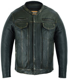 DS790 Men's Modern Utility Style Jacket in Lightweight Drum Dyed Dist Daniel Smart Manufacturing