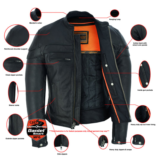 DS701 Men's Sporty Scooter Jacket Daniel Smart Manufacturing