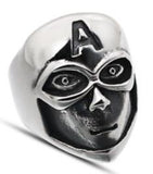 R133 Stainless Steel Hero Skull Biker Ring Daniel Smart Manufacturing