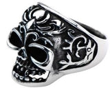 R145 Stainless Steel Fish Tail Skull Biker Ring Daniel Smart Manufacturing