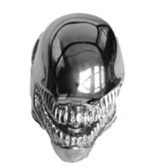 R151 Stainless Steel Alien Skull Biker Ring Daniel Smart Manufacturing