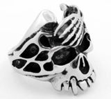 R178 Stainless Steel Acid Head Biker Ring Daniel Smart Manufacturing