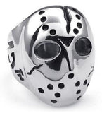 R192 Stainless Steel Jason Face Biker Ring Daniel Smart Manufacturing