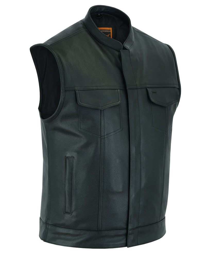 DS189A Concealed Snap Closure, Milled Cowhide, Scoop Collar & Hidden Daniel Smart Manufacturing