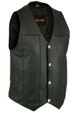 DS141 Men's Single Back Panel Concealed Carry Vest (Buffalo Nickel Sn Daniel Smart Manufacturing