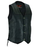 DS142 Men's Single Back Panel Concealed Carry Vest (Buffalo Nickel He Daniel Smart Manufacturing