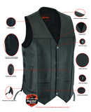 DS100 Men's Ten Pocket Utility Vest Daniel Smart Manufacturing