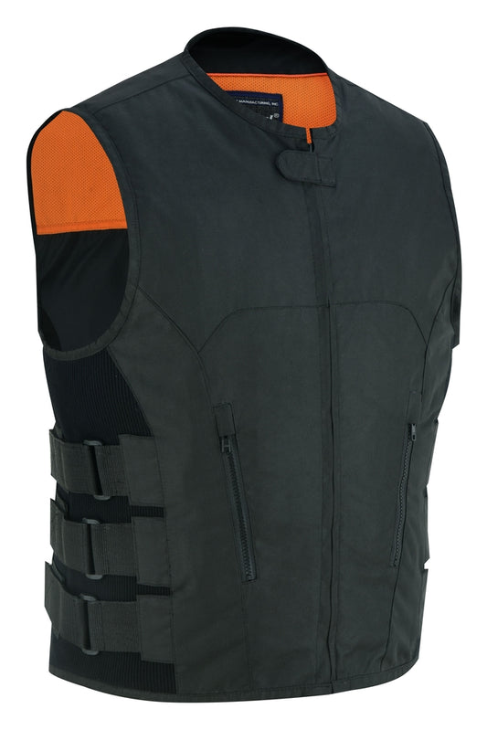 DS112BK Men's Textile Updated SWAT Team Style Vest Daniel Smart Manufacturing