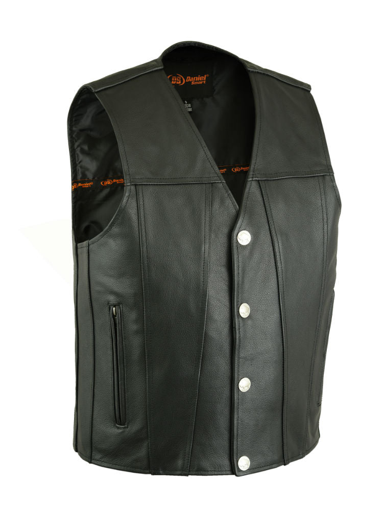 DS125 Men's Single Back Panel Concealed Carry Vest (Buffalo Nickel He Daniel Smart Manufacturing