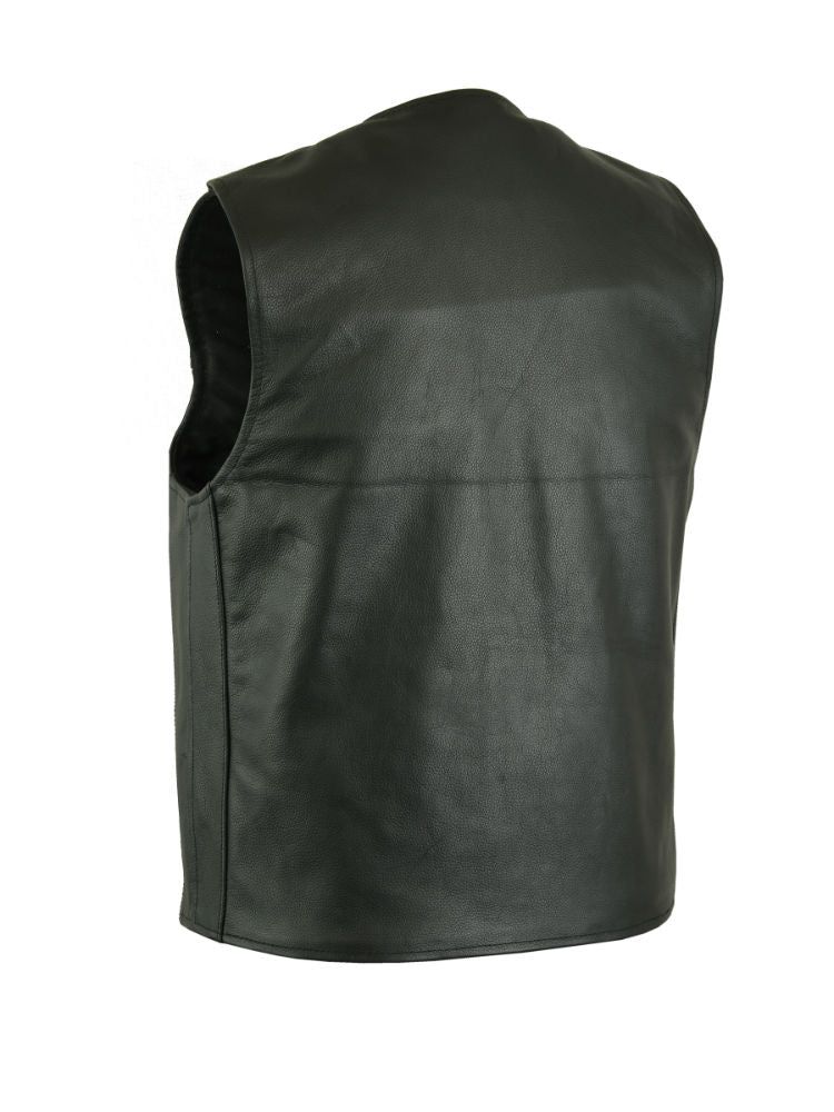 DS125 Men's Single Back Panel Concealed Carry Vest (Buffalo Nickel He Daniel Smart Manufacturing